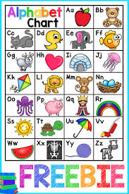 Free kids alphabet chart printables for toddlers & kindergarten. This Free Printable Alphabet Chart Is Perfect To Help Your Kindergarten And 1st Grad Free Alphabet Chart Alphabet Kindergarten Alphabet Activities Kindergarten