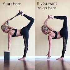 The Natarajasana Chapasana Hybrid Not Quite A Dancer Not Exactly The Sugar Cane But A Whatever It Is Its A Ch Yoga Shoulder Yoga Strap Stretches Yoga Challenge