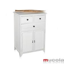 Auf diese weise richten sie auch beim design haben sie die qual der wahl: Kommode Schrank Regal Sideboard Badschrank Shabby Chic Weiss Holz Beistellschrank
