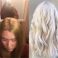 This one is white, so the colour you see it turning is a lot truer to. How To Go From My Current Color To This White Blonde I M A Natural Red Head This Picture Looks A Little More Red Than It Looks In Person I Ve Bleached My Hair