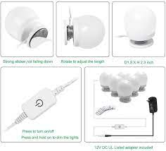 Vanity light bulbs stick on. Buy Aiboo Hollywood Led Vanity Mirror Lights Kit For Girls Makeup Dressing Table Lights 6 Natural Light Bulbs Stick On With Dimmer And Plug In Adapter Mirror Not Included Online In Taiwan B07vdmvd8d