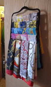 5 Great Ideas For Organizing Your Hijabs Scarf Organization Scarf Storage Wardrobe Organisation