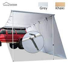 Danchel Outdoor Car Side Awning Sidetent Awning With 3m Extend For Car For Roof Top Tent Car Tent For Car Side Tent Review Car Tent Top Tents Tent Awning