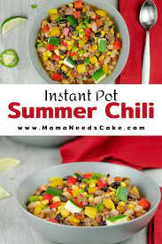 Instant Pot Summer Chili Recipe Recipes Instant Pot Recipes Family Friendly Meals