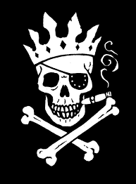 Jolly Roger King Flag By Big Rex D5yun77 Png 767 1042 Pirate Skull Tattoos Skull Decal Pirate Art