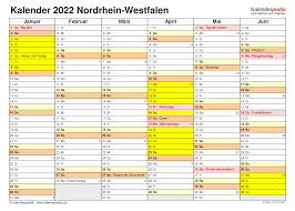 Kalender 2021 nrw zum ausdrucken : Kalender 2022 Nrw Ferien Feiertage Excel Vorlagen