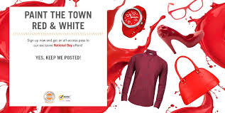 Singapore independence day greeting card flying balloons in singapore national colors happy. Buy National Day Outfits Online Zalora Singapore