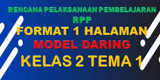 Guru Berbagi Rpp Daring Sd Kelas 2 Tema 1 Subtema 1 4