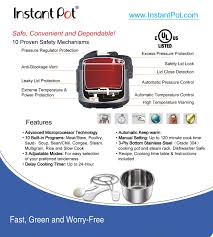 Instant Pot Ip Lux Series Specifications And Cookbook