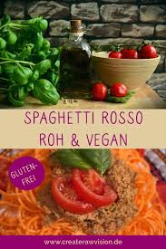 Pesto Rosso Auf Gemuse Spaghetti Roh Vegan Createrawvision Rezept Roh Vegan Vegetarisches Essen Vegane Rohkost