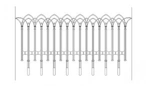 This cad file contains 3 autocad . Dynamic Railing Front Design Cad Block Details Dwg File Cadbull