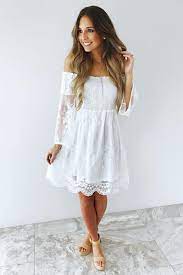 I prefer a clutch with a a lace dress would make a good bridal shower outfit if it is a formal theme. Bridal Shower Dress White Boho Bridal Shower Dress Wedding Shower Dress White Bridal Shower Dress