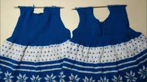 Guernsey knitting stitches frocks knitwear blanket crochet diamond knitting patterns tricot. Girls Frock Knitting Design Part 3 Youtube