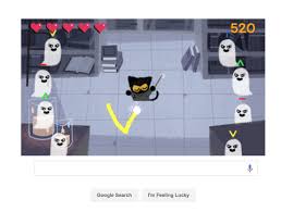 Google doodle cat wizard game : You Have To Play Google S Addictive Halloween Game