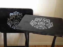 Pin By April Mcdonald On My Creations Tv Tray Makeover Wooden Tray Wooden Tv Trays