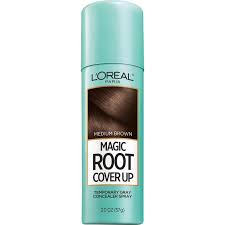 L Oreal Paris L Oreal Paris Magic Root Cover Up Gray Concealer Spray Medium Brown 2 Oz Walmart Com Walmart Com