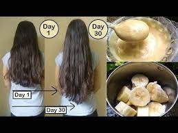 This eases your hair's management and restores its natural shine. Your Hair Will Grow Like Crazy Double Hair Growth Thick Hair Banana Hair Mask For Long Hair Youtube Banana For Hair Banana Hair Mask Hair Mask