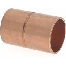 1 copper coupling with stop. Mueller Industries 1 2 Wrot Copper Pipe Coupling With Rolled Stop 36889632 Msc Industrial Supply