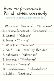 To make a statement or assertion, especially an authoritative statement (often followed by on): How To Pronounce Polish Cities Correctly Learn Polish Polish Words Polish To English