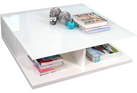 Unser etabliertes verbraucherportal berät sie bei der suche nach couchtisch weiß hochglanz verbraucherportal für couchtische. Salesfever Couchtisch 100x100x36 Cm Weiss Hochglanz Lackiert 8 Mm Glasplatte Sicherheitsglas Mit Stauraum Hertie De