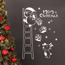 Wall Window Stickers Santa Claus Christmas Xmas Vinyl Art Decoration Decals Wh V3870 In 2020 Christmas Wall Stickers Christmas Window Decorations Window Stickers