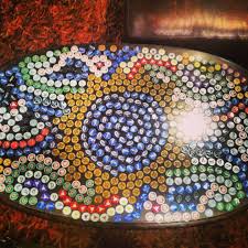 Bottle Cap Table Bottle Cap Table Bottle Cap Crafts Beer Cap Table