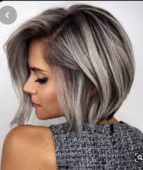 Pin By Elena On Hair Hair Styles Blending Gray Hair Gray Hair Highlights