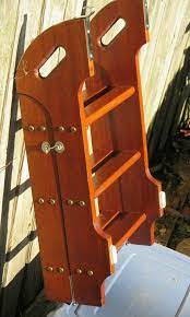 Yacht Ladder Boat Marine Hard Wood Folding Lock 6 Step Stainless And Brass Swim Boat Ladder Wooden Boats Wooden Sailboat