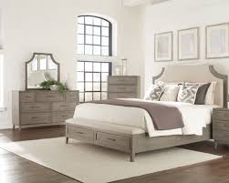 Under Bed Storage And A Clean Simple Style Make This Four Piece Queen Size Bedroom Set In A Gr Riverside Furniture Queen Upholstered Bed King Size Bedroom Sets