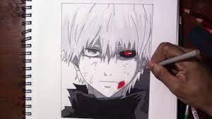 On the other, connect them with a short, straight line. How To Draw Kaneki Tokyo Ghoul Youtube