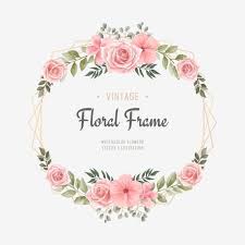 Wedding Watercolor Floral Flower Frame Floral Clipart Background Pattern Png And Vector With Transparent Background For Free Download Watercolor Flower Vector Flower Frame Watercolor Flower Background