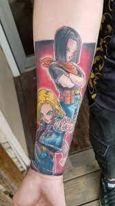 The app projects any tattoo design, on any part of your body to let you see how it will look. Dbz Android 17 And 18 Done By Appalachian Tattoo Company