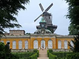The Windmill And The New Chambers Palace Sanssousi Potsdam Germany Small House Plans Small House House Exterior