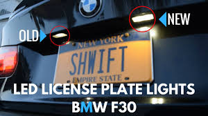 Upgrading My Led License Plate Lights Bmw F30 Youtube