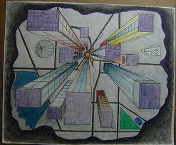 One Point Perspective 7th Grade Art Art Lessons Creative Art