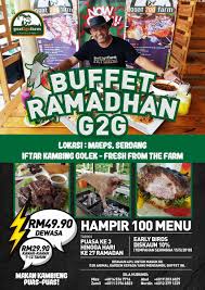 Buffet ramadhan 2017 kini tiba lagi dengan berkonsepkan masakan etnik warisan bangsa. Maeps Serdang By Mardi Corp On Twitter Buffet Ramadhan Di Goat2go Farm Maeps Serdang Bermula 20 Mei 2018 Ahad Ini Murah Dan Berbaloi Ajak Keluarga Kawan Kawan Ramai Ramai Buka Puasa Di