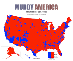 2016 Us Presidential Election Maps By Population Vs Land