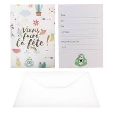 Carte anniversaire pictures, images & photos photobucket. 6 Cartes D Invitation Anniversaire Avec Enveloppes Blanches Chez Rentreediscount Loisirs Creatifs