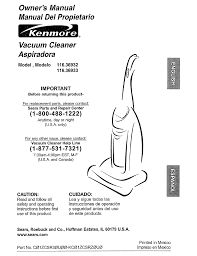 We also have installation guides, diagrams and manuals to help sears partsdirect has the kenmore vacuum parts you need to fix intuition, progressive and upright vacuum models when a failure occurs. Kenmore 116 36932 Owner S Manual Pdf Download Manualslib