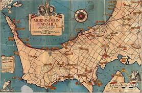 Mornington Peninsula Road Map Drawn For Peninsula Bus Lines By Robert J Amor Map Transit Map Historical Maps