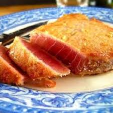 Tranci di tonno in padella al limone. Cotolette Di Tonno Fresco Pesce