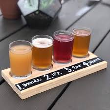 Chalkboard Beer Tasting Tray Beer Flight Tray Beer Lover Etsy Gifts For Beer Lovers Beer Chalkboard Beer Gifts
