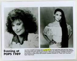 1989 PBS B&W Photo Approx 8x10- Evening At POPS- Loretta Lynn, Crystal  Gayle | eBay