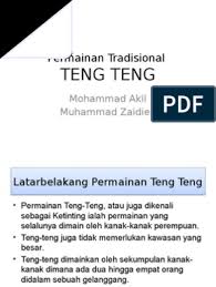 What is this message about? Permainan Tradisional Teng Teng