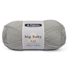 Patons Big Baby 4 Ply 100g Silver Big W