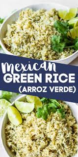 Mexican Green Rice Arroz Verde Recipe Green Rice Recipe Green Rice Recipes