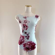 stina  type L long ribbon  blue rose×light pink - バレエ