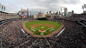 This Tigers Fan Sat In Every Section In Comerica Park And Combined It Into One Gif Tiger Fans Detroit Tigers Baseball Stadium