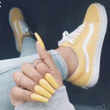 Check out our yellow acrylic nails selection for the very best in unique or custom, handmade pieces from our craft supplies & tools shops. The 40 Hottest Yellow Acrylic Nails To Spice Up Your Fashion Fashion Nails Unique Acrylic Nails Nail Designs Unique