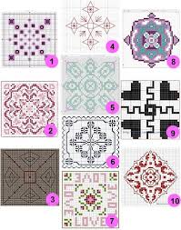 Free Patterns And Charts Biscornu Cross Stitch
